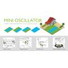 imageEden 95124 Adjustable 4Way Mini Turbo Oscillating Sprinkler WQuick Connect Starter Set Covers up to 4069 sq ft Heavy Weight BaseUpgraded