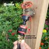 imageEden 95124 Adjustable 4Way Mini Turbo Oscillating Sprinkler WQuick Connect Starter Set Covers up to 4069 sq ft Heavy Weight BaseUpgraded