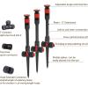 imageEden 96093 MultiAdjustable Flex Design Garden Sprinkler with Extension Set Great for DIY Gardening ProductGarden Sprinkler