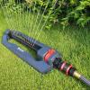 imageEden 96213 Lawn ampamp Garden Essential Oscillating Sprinkler  Water Sprinkler for YardCovers up to 3600 sq ft Heavy Weight Base16 Nozzles with Range Control
