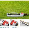 imageEden 96216 Heavy Duty Metal 3Way Oscillating Sprinkler for Large Lawn and Garden WQuick Connect Starter SetWith Flow Control