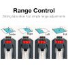 imageEden 96218 Heavy Duty Turbo Oscillating Sprinkler Covers Up to 3700 sq ft 18 Brass Nozzles Weighted Aluminum Base Adjustable Range Quick Connect Bundle Silver Red BlackPlastic