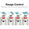 imageEden 96218 Heavy Duty Turbo Oscillating Sprinkler Covers Up to 3700 sq ft 18 Brass Nozzles Weighted Aluminum Base Adjustable Range Quick Connect Bundle Silver Red BlackMetal