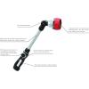 imageEden 96617 18 Heavy Duty Metal 7 Pattern Adjustable Garden Hose Water Sprayer Wand with Pivoting Head Shut Off Thumb Control Feature with Quick Connect Starter Set