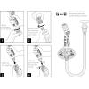 imageEden 96845 Pro Metal ThumbControl Straight 4Pattern Turbo Nozzle WQuick Connector Starter Set High Pressure Garden Sprayer for Hose4 UNIQUE SPRAY PATTERNS