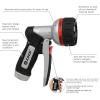 imageEden 96845 Pro Metal ThumbControl Straight 4Pattern Turbo Nozzle WQuick Connector Starter Set High Pressure Garden Sprayer for Hose6Pattern Front Trigger