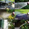 imageEden 96845 Pro Metal ThumbControl Straight 4Pattern Turbo Nozzle WQuick Connector Starter Set High Pressure Garden Sprayer for Hose6Pattern Straight