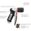 imageEden 96845 Pro Metal ThumbControl Straight 4Pattern Turbo Nozzle WQuick Connector Starter Set High Pressure Garden Sprayer for HoseFront Trigger 4 Pattern