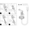 imageEden 96845 Pro Metal ThumbControl Straight 4Pattern Turbo Nozzle WQuick Connector Starter Set High Pressure Garden Sprayer for HoseRear Trigger 4 Pattern