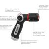 imageEden 96845 Pro Metal ThumbControl Straight 4Pattern Turbo Nozzle WQuick Connector Starter Set High Pressure Garden Sprayer for HoseThumb Control 4 Pattern