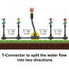 imageEden 97065 Daisy AboveGround 50 Ft Garden Hose and Sprinkler System DIY Plant Watering SetDaisy
