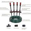 imageEden 97065 Daisy AboveGround 50 Ft Garden Hose and Sprinkler System DIY Plant Watering SetUpgraded Classic
