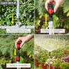 imageEden 99989 MultiAdjustable Sprinkler with Metal Extension Set 12 pcs Connects to Most Standard 12 inch Threaded Lawn and Garden Watering System