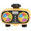 imageAQUASTAR TwoZone Hose Watering Timer Yellow Automatic Irrigation for Lawn Garden Yard Two OutletsYellow