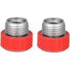 imageEden 92285 Hose Nozzle ampamp Sprinkler Metal Swivel KinkFree Connectors HeavyDuty Garden Hose Fittings 2Pack Red ampamp Silver