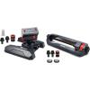 imageEden 95124 Adjustable 4Way Mini Turbo Oscillating Sprinkler WQuick Connect Starter Set Covers up to 4069 sq ft Heavy Weight BaseOscillating