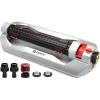 imageEden 96216 Heavy Duty Metal 3Way Oscillating Sprinkler for Large Lawn and Garden WQuick Connect Starter SetWith Triple Nozzle Switches
