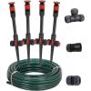 imageEden 97065 Daisy AboveGround 50 Ft Garden Hose and Sprinkler System DIY Plant Watering SetUpgraded Classic