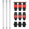 imageEden 99989 MultiAdjustable Sprinkler with Metal Extension Set 12 pcs Connects to Most Standard 12 inch Threaded Lawn and Garden Watering System