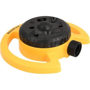 imageAquastar 15125 8Patt Turret SprinklerPurple Circular Lawn Sprinkler Garden Sprinklers Small Yard Water SprinklerYellow