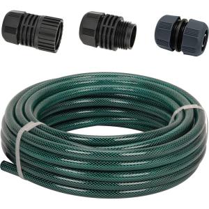 imageEden 94051 Rubber Garden Hose 12 in x 50 ft DIY Hose Set50 feet x 12 inch