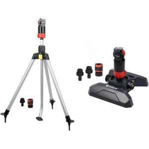 imageEden 94124 Multi Pattern Turbo Gear Drive Sprinkler Plus Misting System with Quick Connect Set 360 Degree CoverageMisting