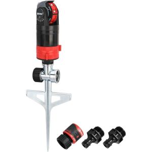 imageEden 94143 MultiPattern Sprinkler Plus OneDirection Misting System with Metal Sprike Set Gear Drive Heavy Duty Gardening Watering System GardenampampLawns 5 Pattern Coverage up to 3737sqft
