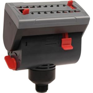 imageEden 94154 PRO The Heaviest Weight Tripod 537 lbs Adjustable 4Way Mini Turbo Metal Oscillating Sprinkler WQuick Connect Starter Set Covers up to 4069 sq ft Telescoping Tripod StyleSprinkler Head