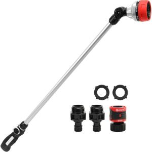 imageEden 94621 Pro Metal 4Pattern 18 ThumbControl Turbo Watering WandUpgraded Version