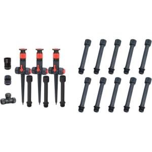 imageEden 96093 MultiAdjustable Flex Design Garden Sprinkler with Extension Set Great for DIY Gardening ProductGarden Sprinkler  Sprinkler Extensions