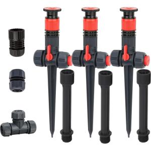 imageEden 96093 MultiAdjustable Flex Design Garden Sprinkler with Extension Set Great for DIY Gardening ProductGarden Sprinkler