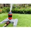 imageEden 96122 Metal Adjustable 6Pattern Mobile Rotary Gear Drive Garden Sprinkler for Yard WQuick Connect Starter Set Waters up to 80 ft in DiameterLawn Sprinkler  94124 Sprinkler
