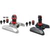 imageEden 96122 Metal Adjustable 6Pattern Mobile Rotary Gear Drive Garden Sprinkler for Yard WQuick Connect Starter Set Waters up to 80 ft in DiameterLawn Sprinkler  94124 Sprinkler