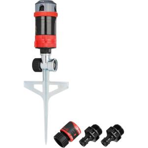 imageEden 94146 4Pattern Rotary Gear Drive Sprinkler with Step Spike Gear Drive Heavy Duty Gardening Watering System GardenampampLawns Multi Pattern Coverage up to 4869sqft