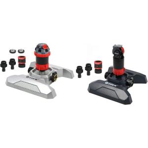 imageEden 96122 Metal Adjustable 6Pattern Mobile Rotary Gear Drive Garden Sprinkler for Yard WQuick Connect Starter Set Waters up to 80 ft in DiameterLawn Sprinkler  94124 Sprinkler