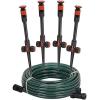 imageEden 97063 MultiAdjustable Flex Design Above Ground Irrigation Garden Sprinkler System Sprinkler ampamp Hose DIY Plant Watering SetRetired Classic