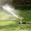 imageEden 16032 Brass Impact Sprinkler Heavy Duty Sprinkler Head Adjustable 0360 Degrees Pattern Watering Sprinklers for Yard Lawn and Grass Irrigation