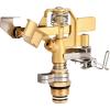 imageEden 16032 Brass Impact Sprinkler Heavy Duty Sprinkler Head Adjustable 0360 Degrees Pattern Watering Sprinklers for Yard Lawn and Grass Irrigation