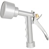 image:imageEden 92036 Metal 3 Pattern Rear Trigger Nozzle with Shower Head  4 Spray Patterns HeavyDuty Zinc Alloy Water Sprayer SilverWith Shower Head