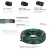 image:imageEden 94050 50 Ft Hose and Metal Shower Nozzle Bundle WQuick Connect Starter Set DIY Gardening Tools